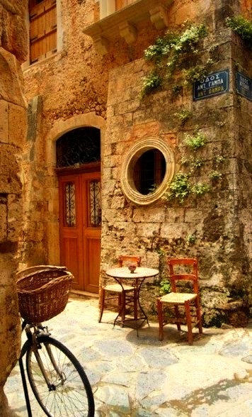 Street Corner, Crete, Greece