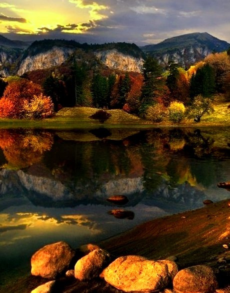 Early Autumn Lake, Bulgaria 