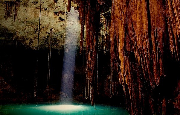 by pit5 on Flickr.Cenote Dzitnup, Yucatan Peninsula, Mexico.