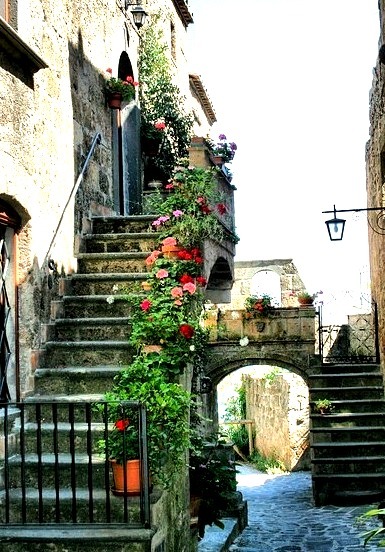 Side Street, Montisi, Tuscany, Italy