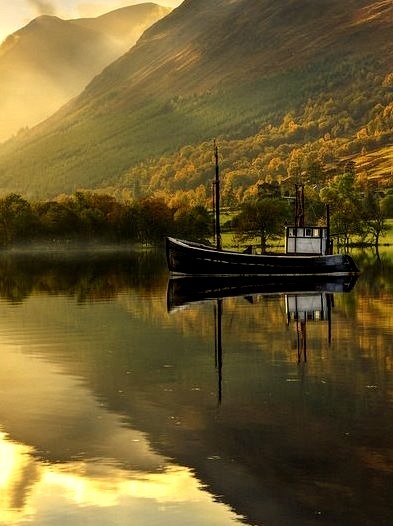 Autumn Lake, West Highlands, Scotland
