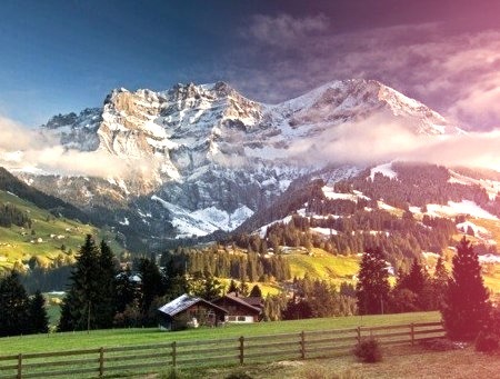 The Alps, Adelboden, Switzerland