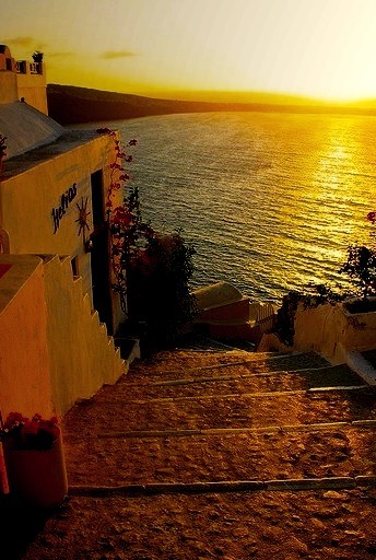 Golden Sunset, Santorini, Greece