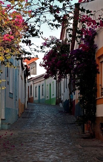 Lovely street in Ferragudo, Algarve Coast, Portugal . This one is for Gabriela and Nic :)