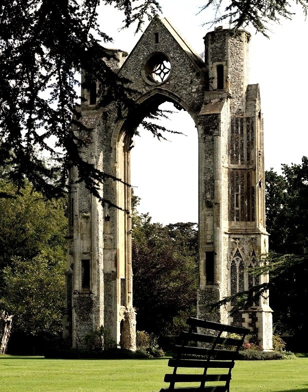 Walsingham Priory ruins in Norfolk / England